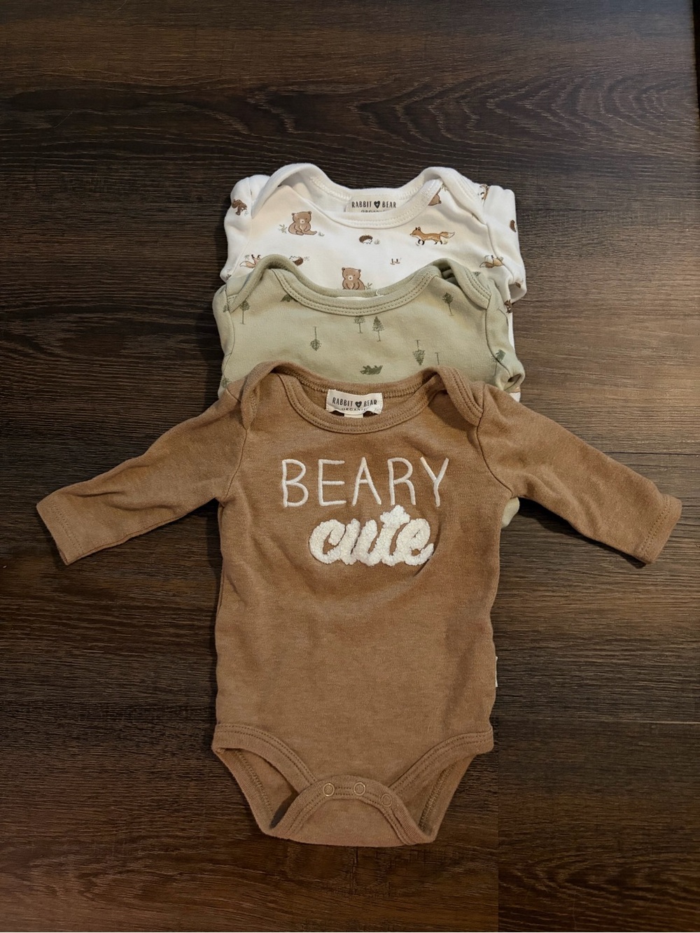 Long-Sleeve Baby One-Pieces - 3 Pack